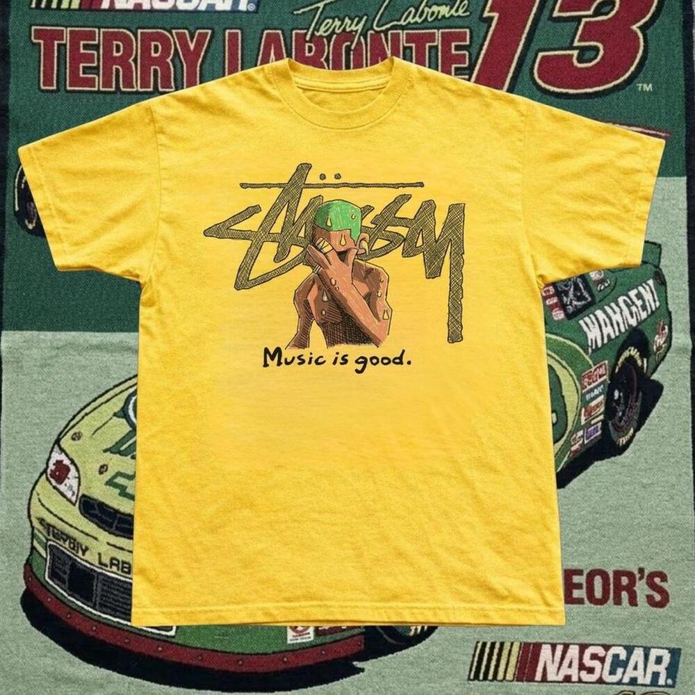 Stussy Yellow Graphic Tee